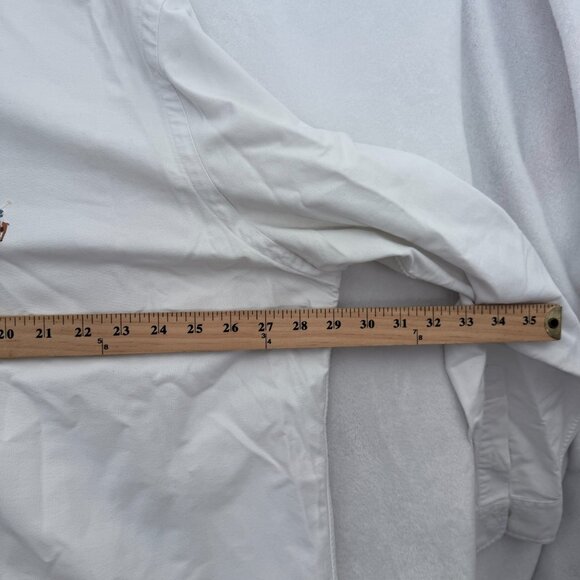 Ralph Lauren Shirt Mens 2XB Big White Flesh Pony Oxford Business Casual Button - Picture 4 of 8